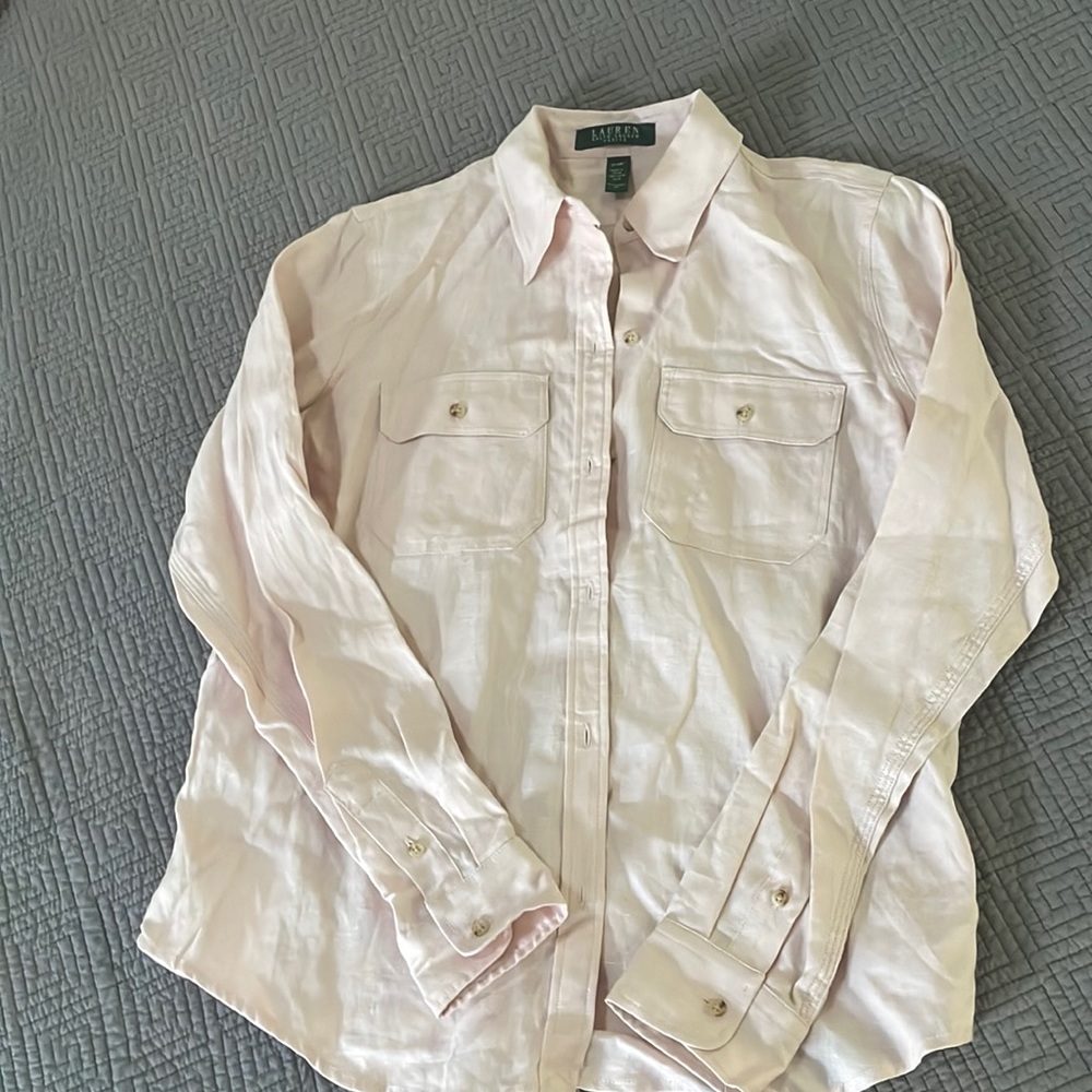 Ralph Lauren linen shirt size M (petite)
